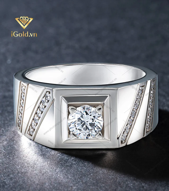 nhẫn nam kim cương Lab-Grown